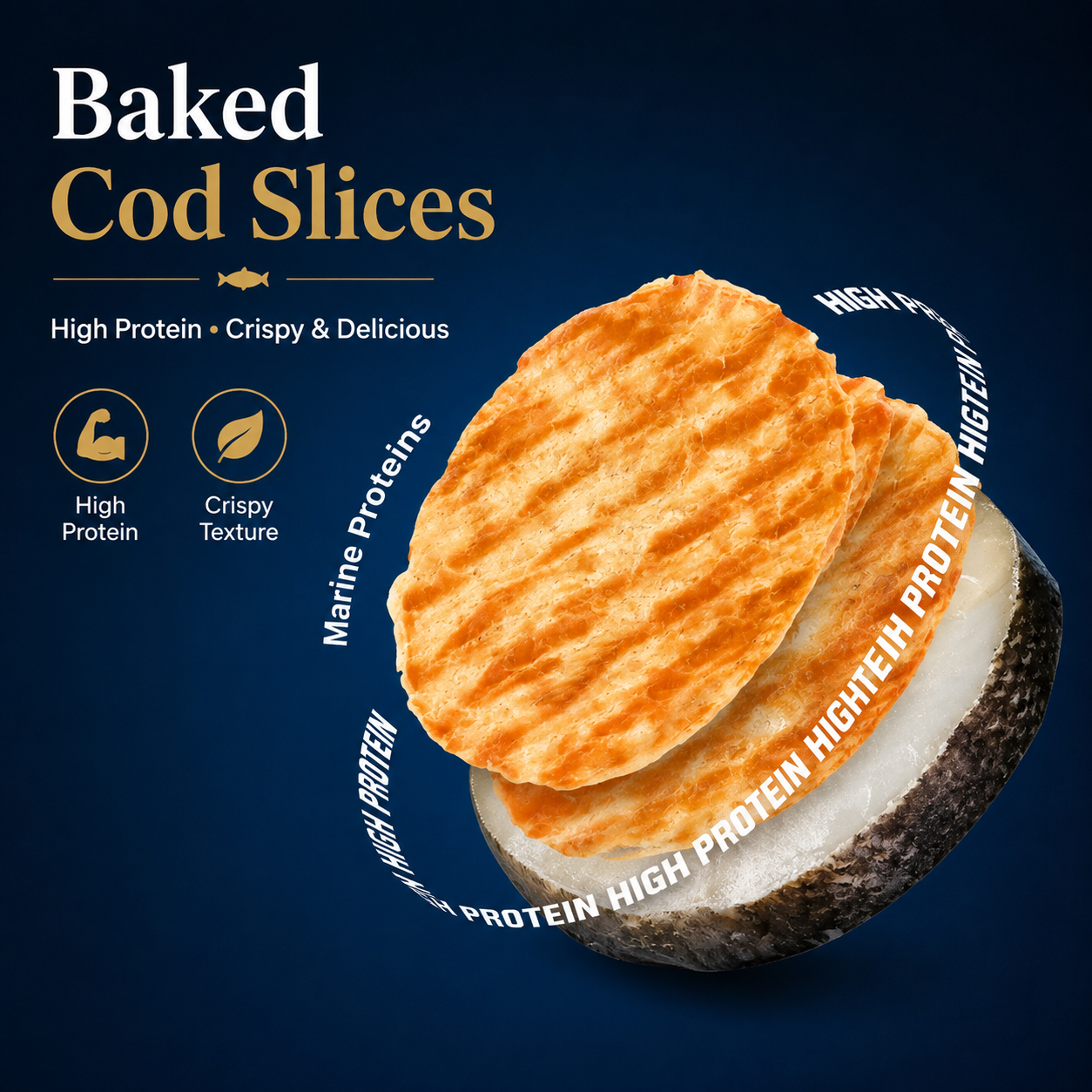 Baked Cod Slices: Crispy Crunch Meets Real Protein Power-EDC