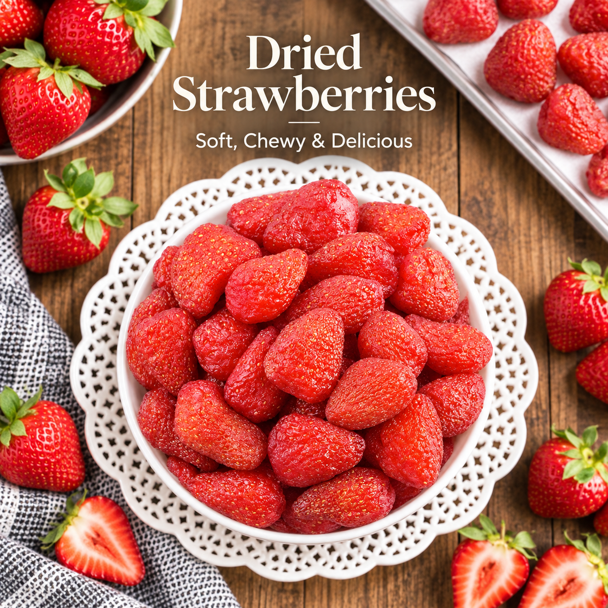🍓Dried Strawberries – Deliciously Sweet with Real Antioxidant Power-EDC