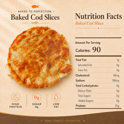Premium Baked Cod Slices-High-Quality Protein from Premium Deep-Sea Cod-EDC
