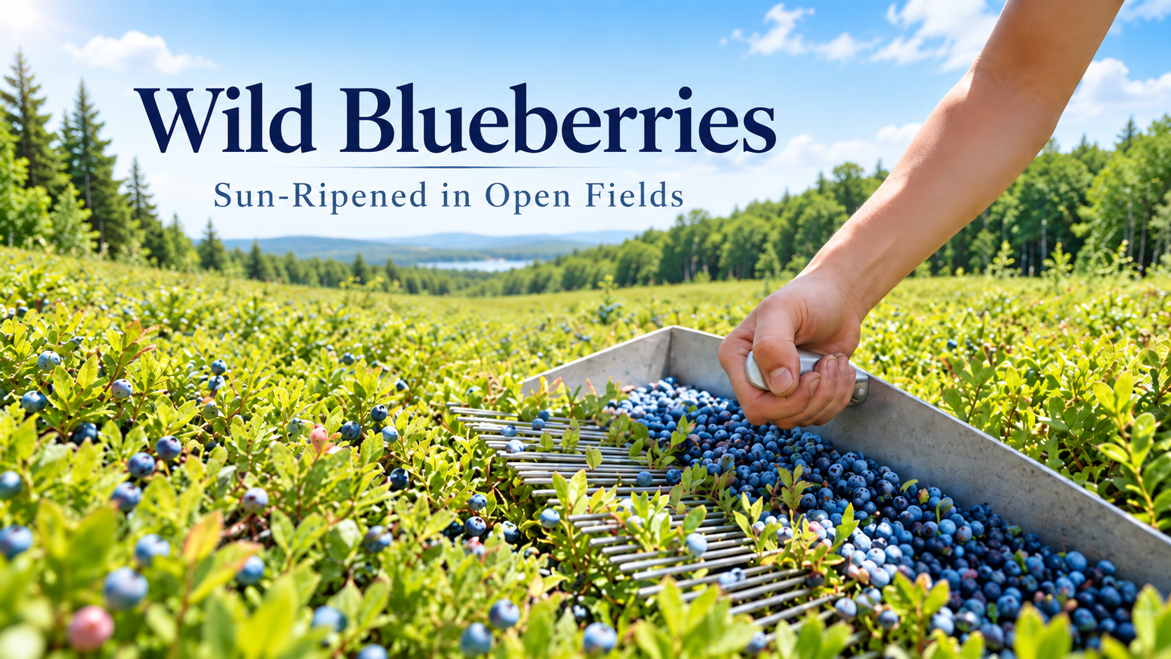 Wild blueberries