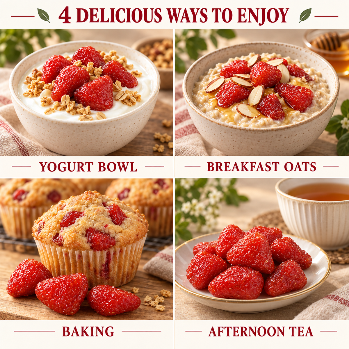🍓Dried Strawberries – Deliciously Sweet with Real Antioxidant Power-EDC