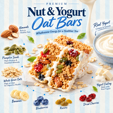 All Natural Yogurt Nut Oat Snack Bars-ouo